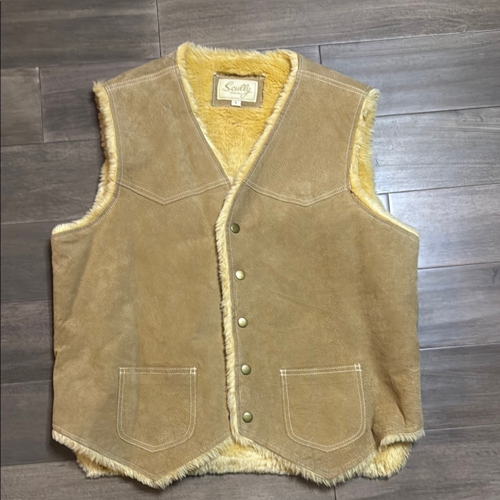 Scully Suede Sherpa Lined Vest
